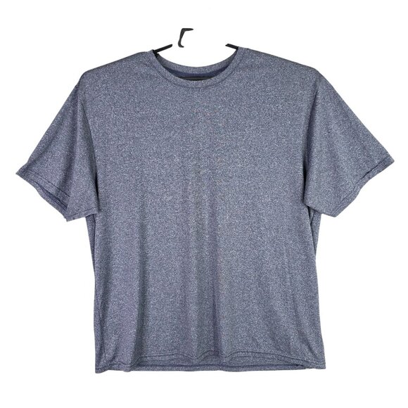 Womens A4 Heather Gray Athletic T Shirt Short Sleeve Crew Neck Polyester Size XL - Picture 1 of 7